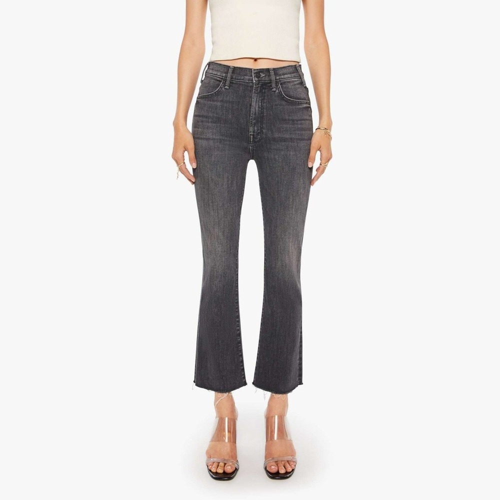 MOTHER The Hustler Ankle Fray Jeans Encounters At Night Wash Size 30
